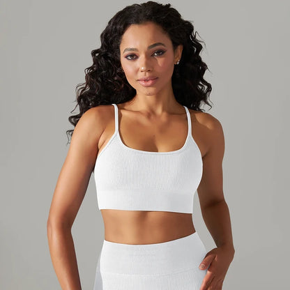 Shockproof Fitness Bra With Removable Chest Pad